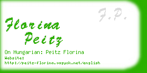florina peitz business card